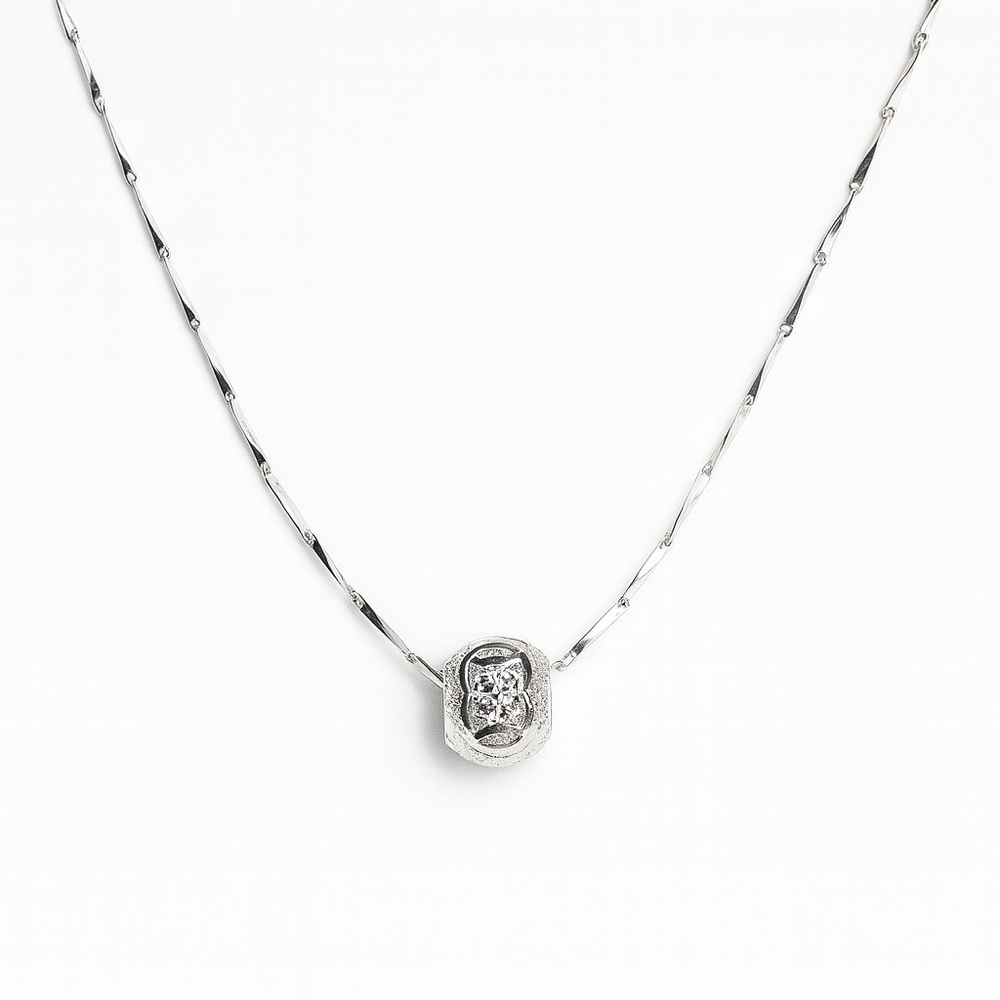 ⚜️ S925 Elegant Silver Necklace with Charm